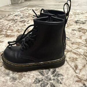 Dr. Martens Toddler Black Combat Boots Size 9 Worn Once